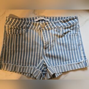 Celebrity Pink pin striped denim shorts size 9 /29